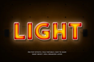 Download Light Neon 3d Text Effect Mockup - Premium Resources