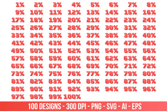 Download 3D Discount Numbers - Disco Collection