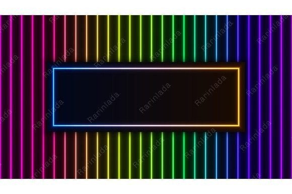 Download Neon Tube Glowing Lighting Retro Pattern - Glowing Collection